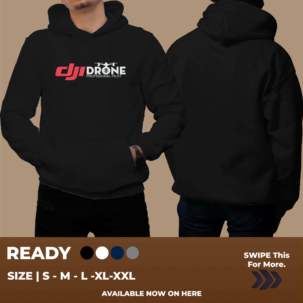 HOODIE DJI Drone Professional Pilot KEREN BANGET UNTUK PRIA