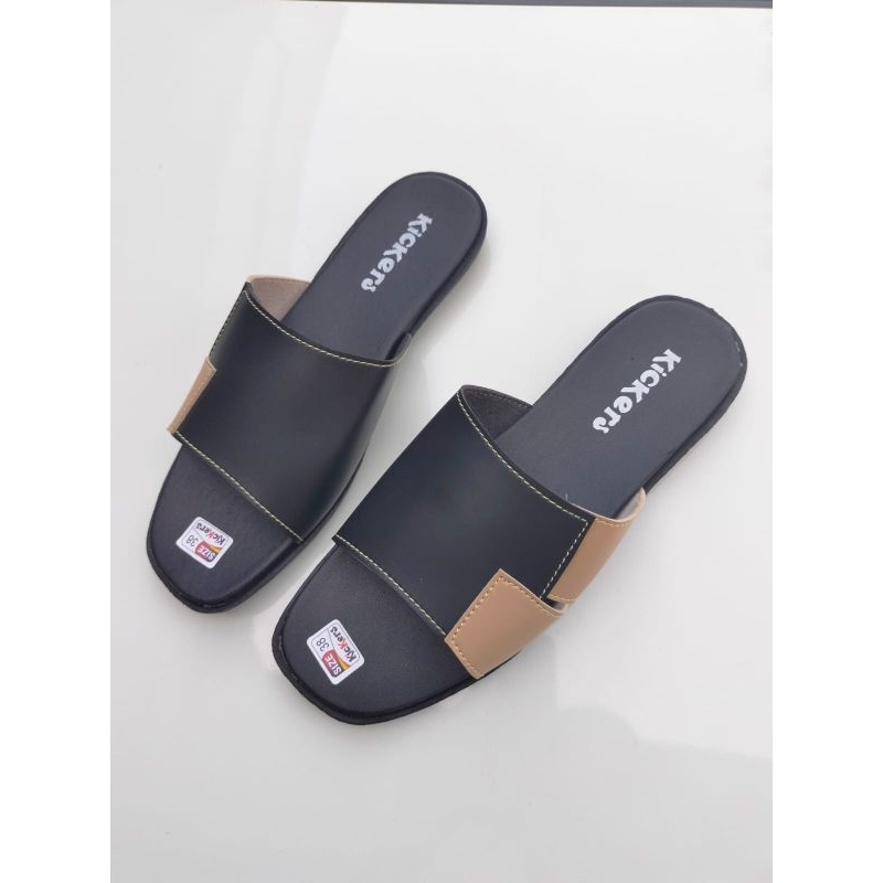 sandal slop wanita  Kickers // sandal wanita N3 combi // sandal slide