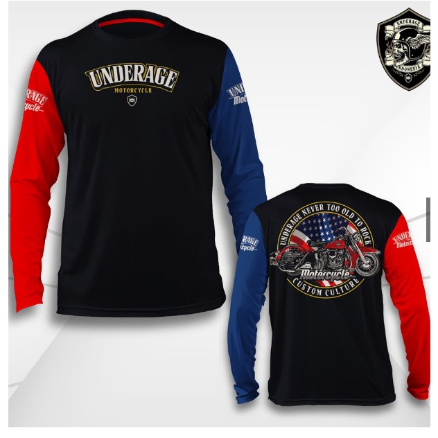 Underage Custom Culture Enthusiasm Long Sleeve | Kaos Motor printing