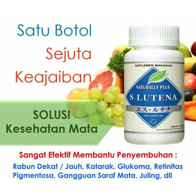 S lutena Original Slutena S lutena Naturally Plus Obat Mata Minus & Plus