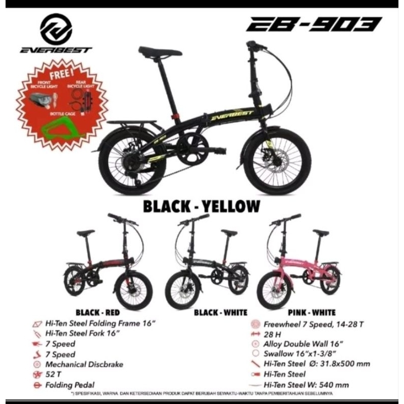 Lipat 20 Everbest EB 903 7 Speed Cakram