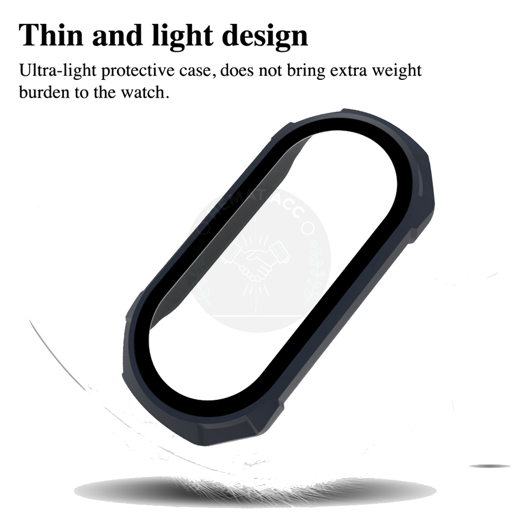 Tempered Screen Hard Case Mi Band 6 5 4 Armour Xiaomi Mi Band Hematacc