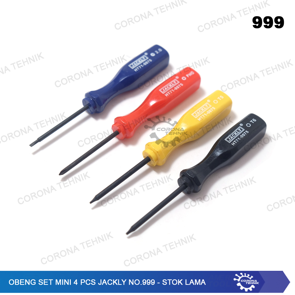 Stok Lama - Obeng Set Mini 4 Pcs Jackly No.999