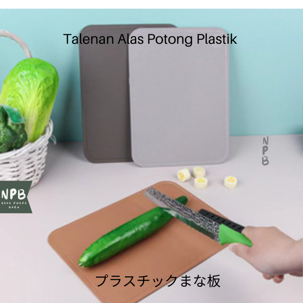 Talenan Alas Potong Plastik 30 x 22 Cm - Multifunction Chopping Board - Talenan