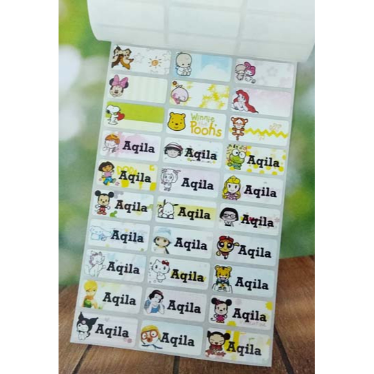 

Label Nama Import Waterproof MIX GIRL