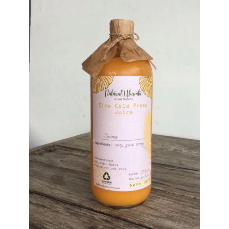 

Orange Slow Cold Press Juice 1ltr