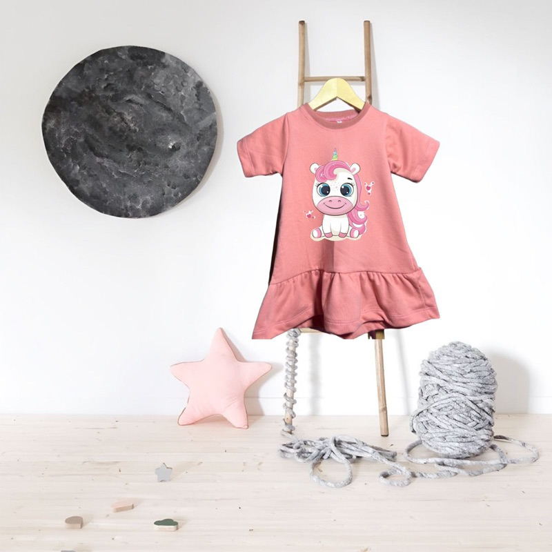 Baju Anak perempuan DRESS ANAK PINGKY PONY baju fashion anak perempuan