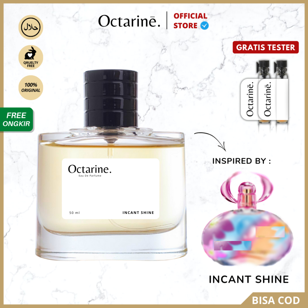 Octarine - Parfum Wanita Tahan Lama Aroma Manis, Fresh dan Sexy Inspired By INCANTO SHINE | Parfume Perfume Farfum Minyak Wangi Cewek Cowok Murah Original