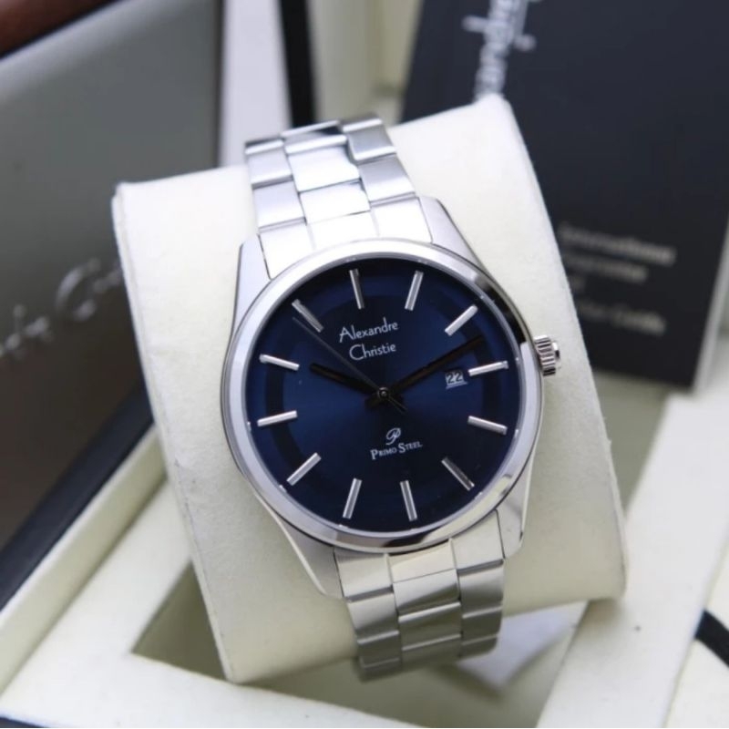 jam tangan pria original ALEXANDRE CHRISTIE AC1027MD STENLESS STEEL