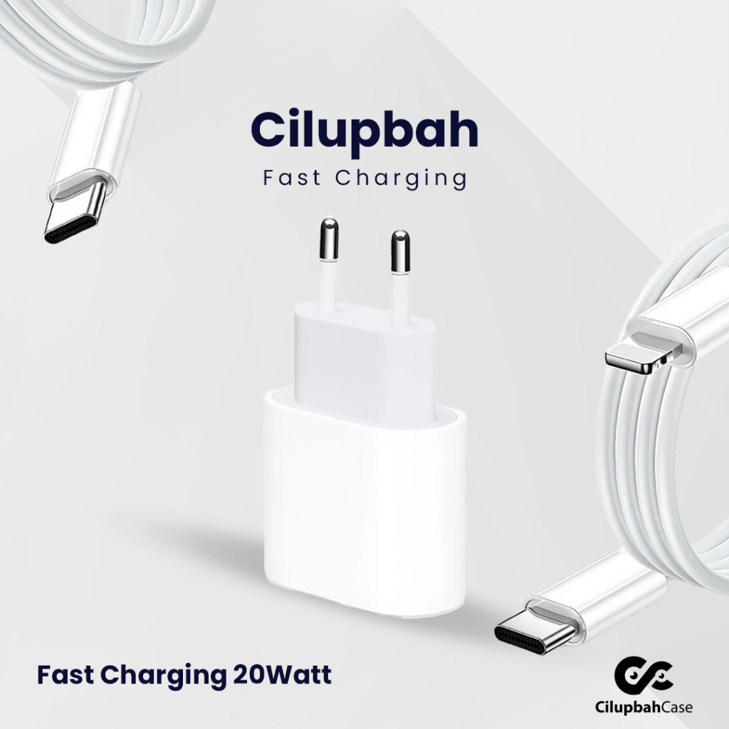 Cilupbah Charger iP 20w Fast Charging 1set Adaptor + Kabel