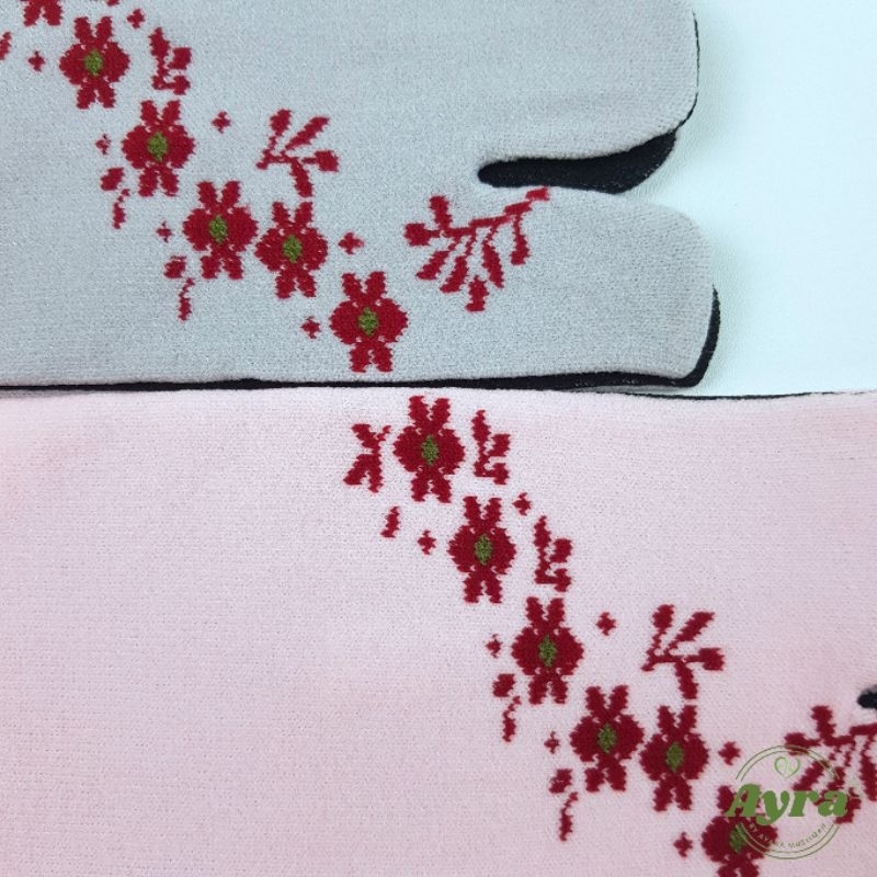 Kaos Kaki Jempol Motif Bunga Melati Ayra