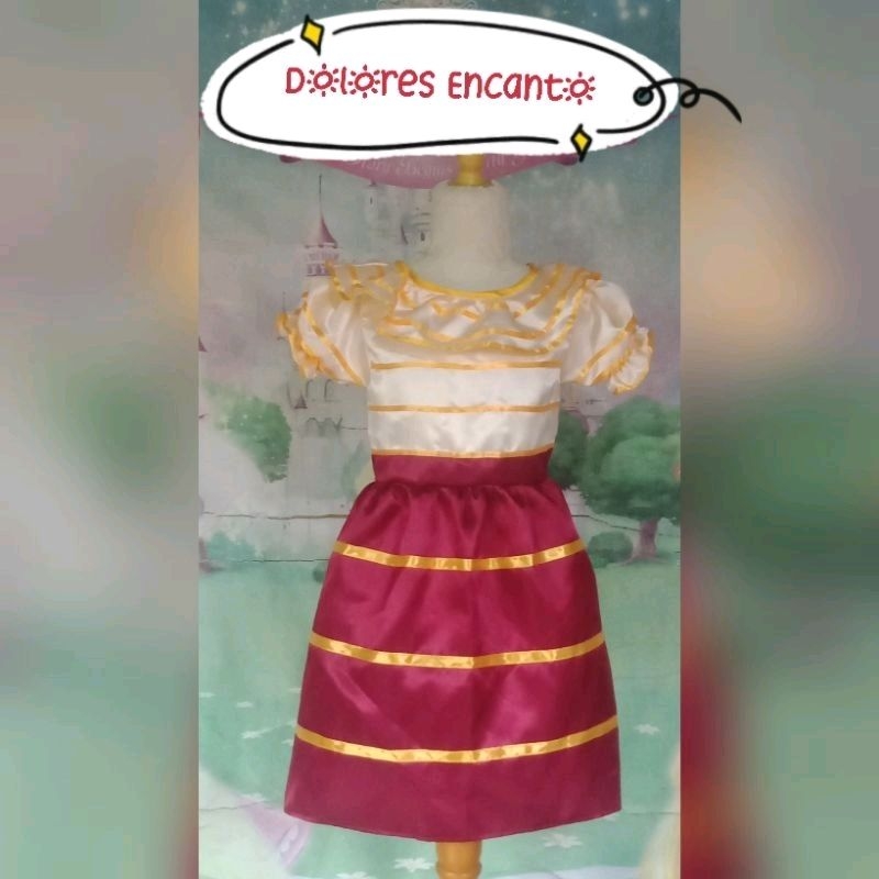 Dolores Encanto Baju Kostum Disney Size Anak Dan Dewasa