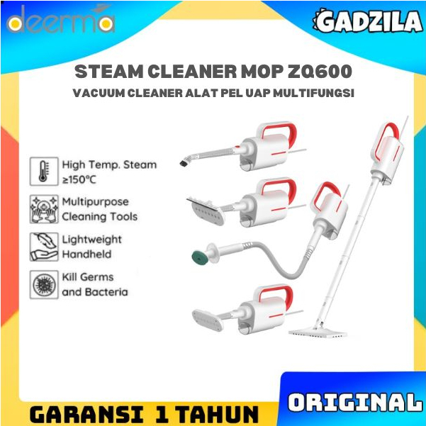 DEERMA ZQ600 ALAT PEL STEAM CLEANER MULTIFUNGSI VACUUM CLEANER