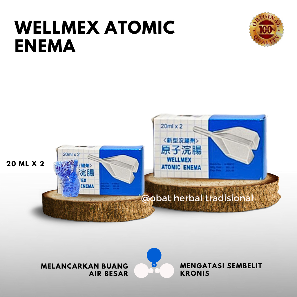 WELLMEX ATOMIC ENEMA - obat pencahar - sembelit - susah buang air besar