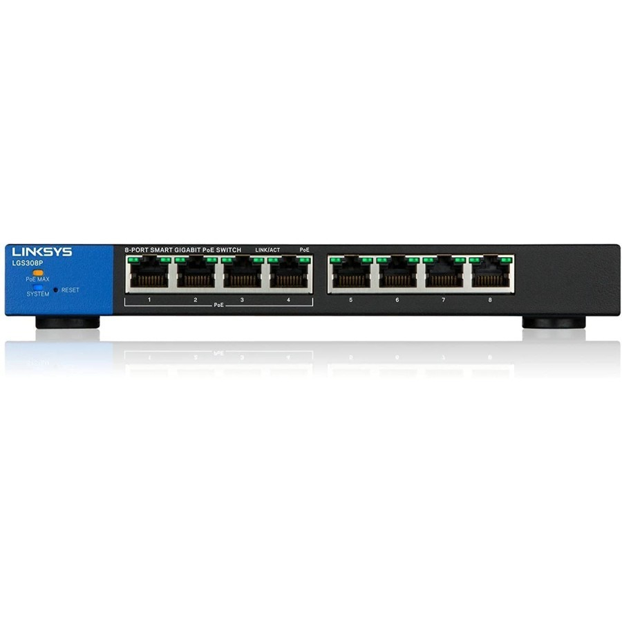 Linksys Smarth Switch 8-Port Gigabit PoE 8K 16 Gbps LGS308P-AP