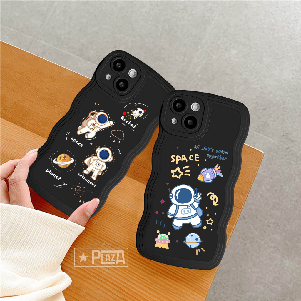 GLB-08 Softcase Gelombang Black Motif for ALL TYPE A17 A17K Y02 T1 5G V25E SS A73 A04 A04S A33 5G POCO M5 RM 10 9A 9T NOTE 10 5G RL 10 5 C20 C21Y C35 C55 HT 20S 12i SMART 7 iP 11 XR 13 pro 14 pro max