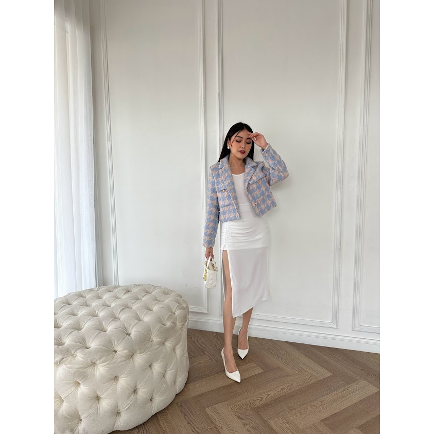 Blazer Wanita Rajut Korean Style ICONZ Import Motif (9935/01838)