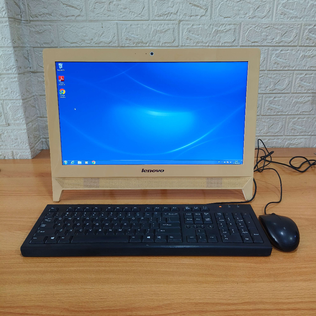 PC All In One Lenovo Celeron J3060 RAM 4GB 19.5 Inch Murah Siap Pakai