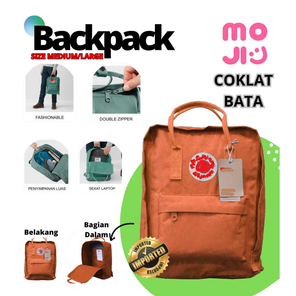 Tas Ransel Import Ukuran 14 Inch (Medium / Large) Model CLASSIC