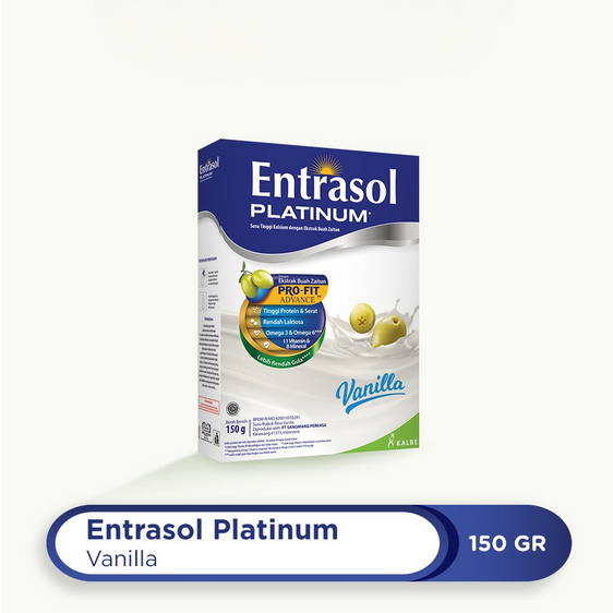 

ENTRASOL PLATINUM 150 G VANILA SUSU BUBUK DEWASA VANILLA