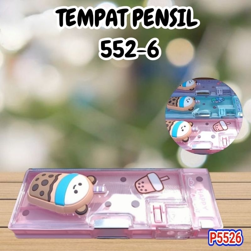 

TEMPAT PENSIL 552-6 TRANSPARAN COVER