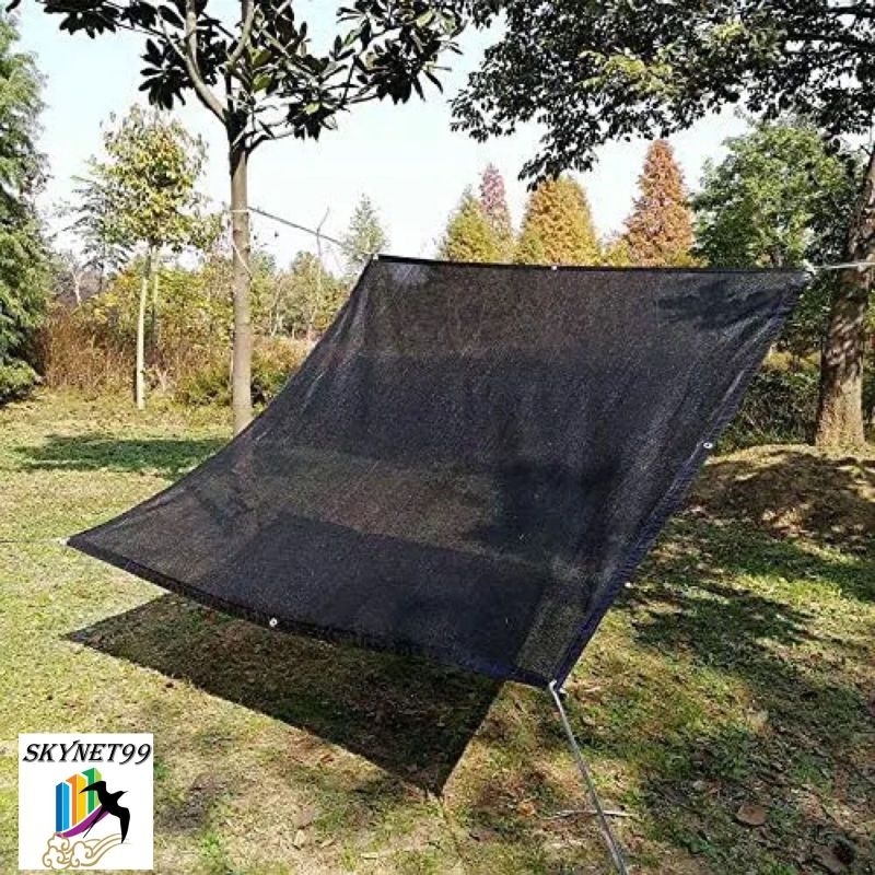 PARANET 90 % / SUNSHADE NET DENGAN CINCIN LOGAM BULAT DI SETIAP SUDUT ( UK 2x2 - 2x10 )