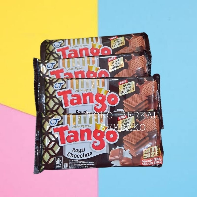 

( RENCENG ) Tango Wafer Royal Chocolate Bite Size Renyah Isi 10 PCS