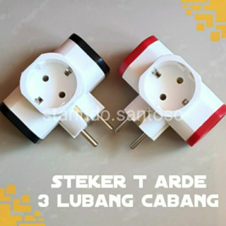 Steker 3 lubang warna colokan 3 arah cabang SNI LOYAL Travel Adaptor