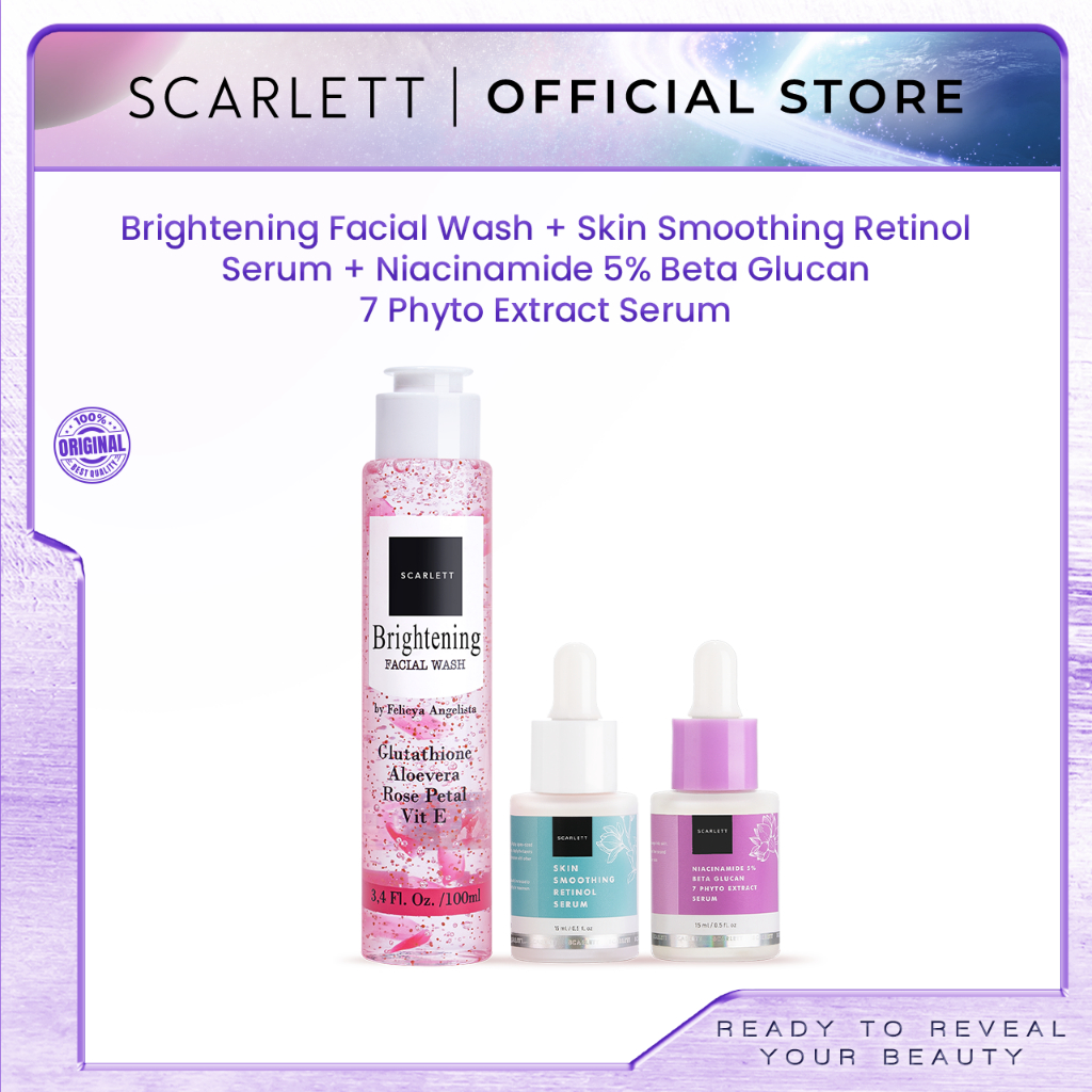 Scarlett Whitening Basic Skincare Set