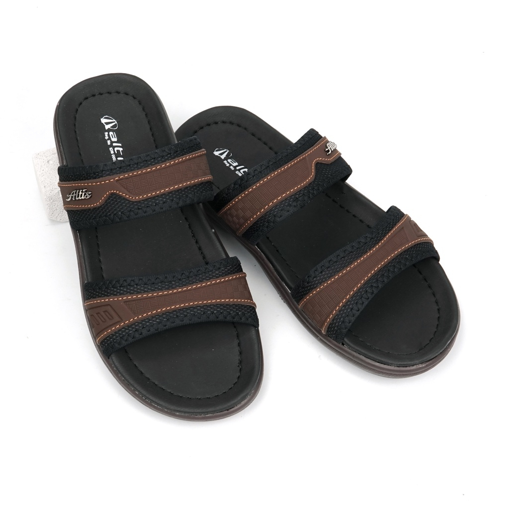 Sandal Slop Kulit Casual Pria - Jaguar 02