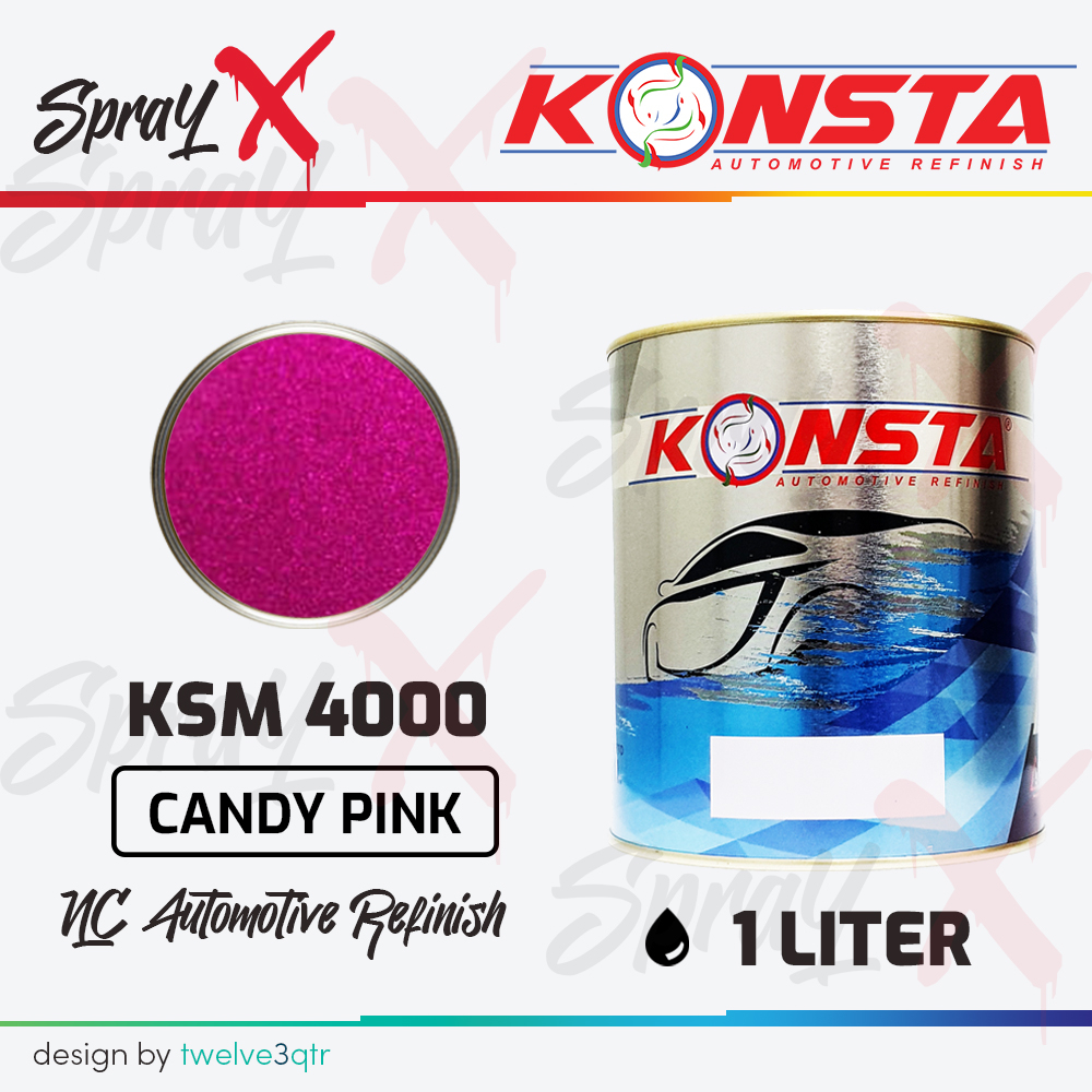 KONSTA NC METALLIC CANDY PINK 4000 / PINK CANDY #4000 1 LITER - CAT DUCO