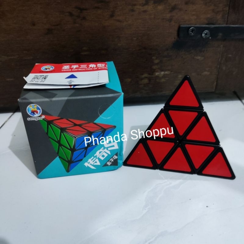 Rubik Pyraminx Blackbase Piramid Sengso