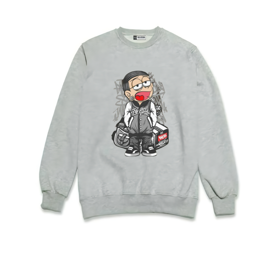 Crewneck Pria Sablon Nobita Original Brand Berkualitas Premium Sweater Wanita