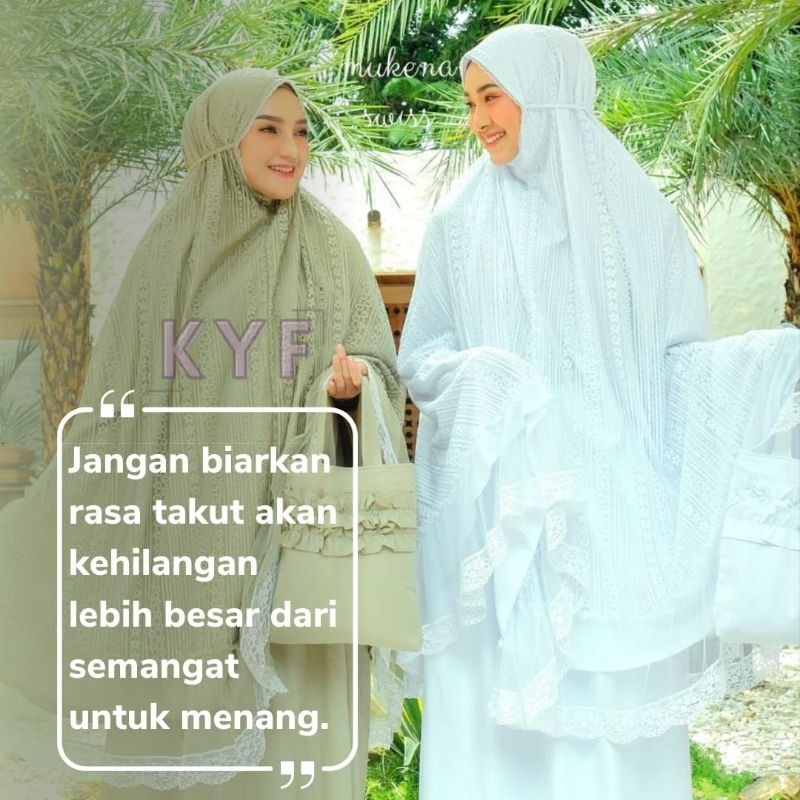 Mukena Swiss Blukat Mewah Mukena Dewasa Mukena Jumbo Gratis Tas Cantik Terbaru Mukena Kekinian Terla