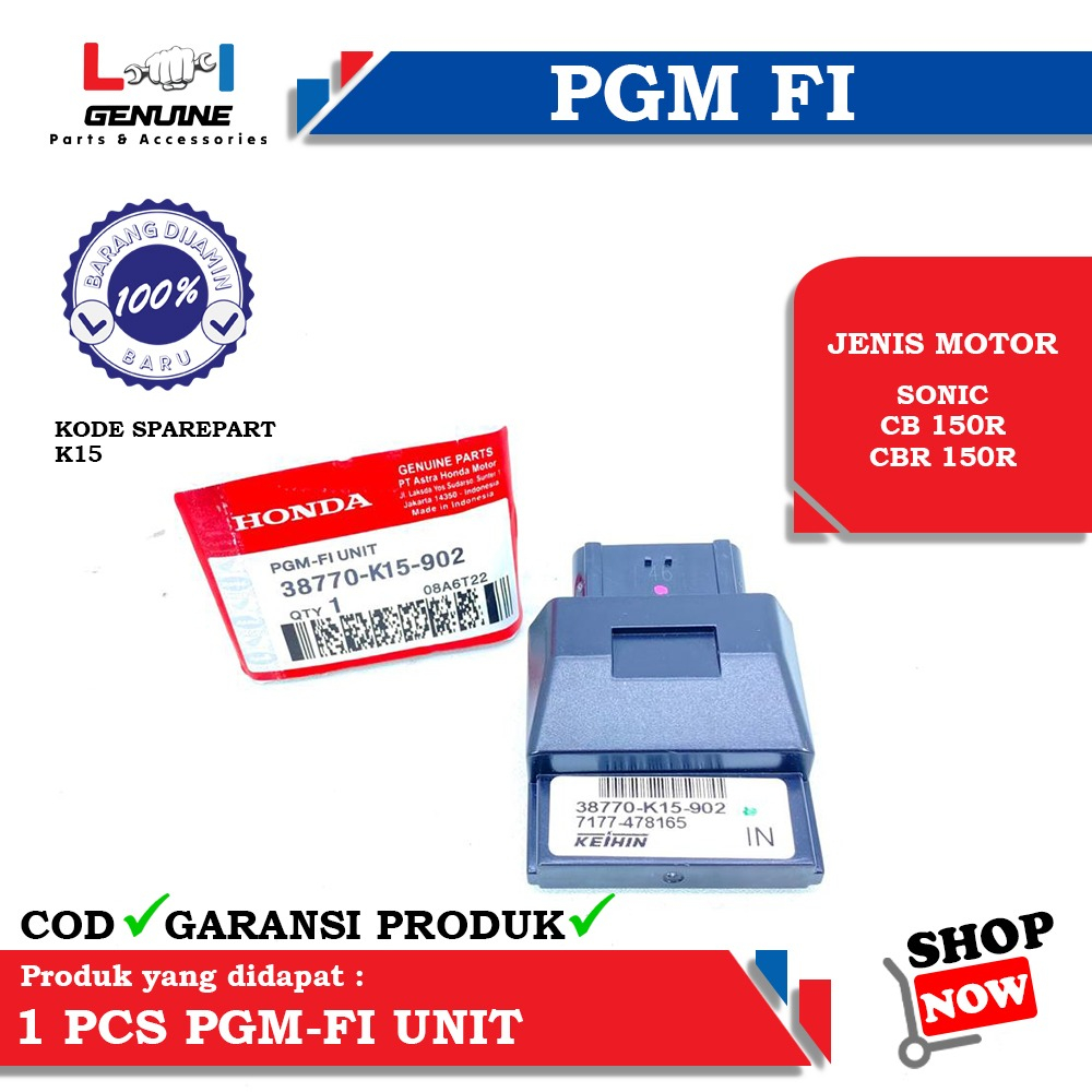-LOI- ECM ECU CDI ASSY PGM FI SONIC CB 150R CBR 150R K15
