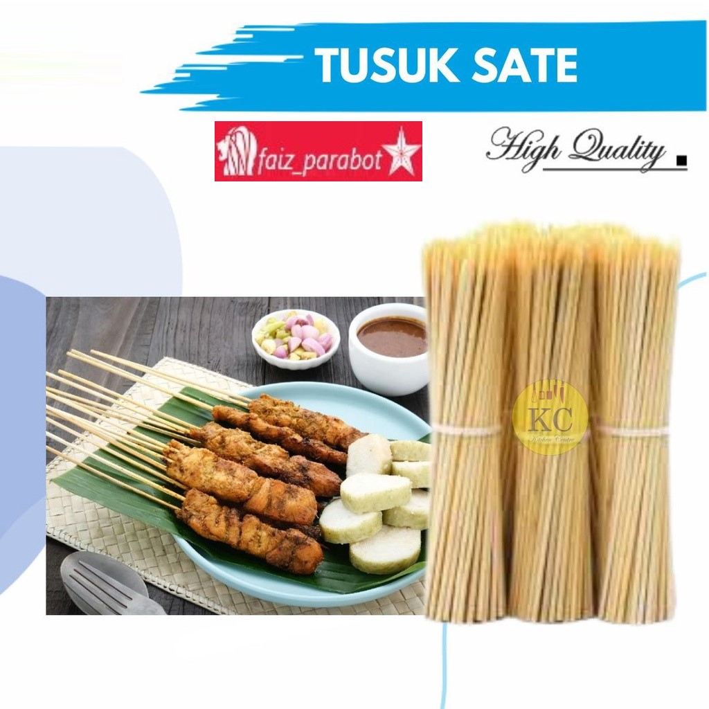 TUSUK SATE AYAM KAMBING BAMBU 200 GR