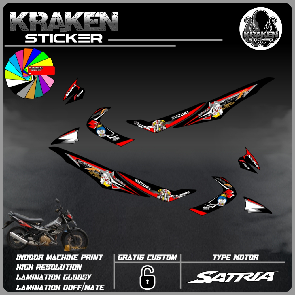 STRIPING STICKER SATRIA FU 2007 STIKER SATRIA FU 2007 STICKER LIS LIST SUZUKI SATRIA FU 2007 CODE 10