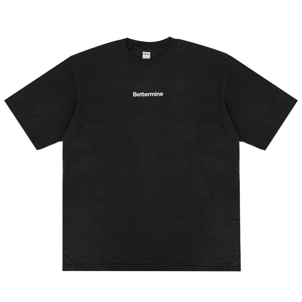 Bettermine Knit Back Oversized T-Shirt Black