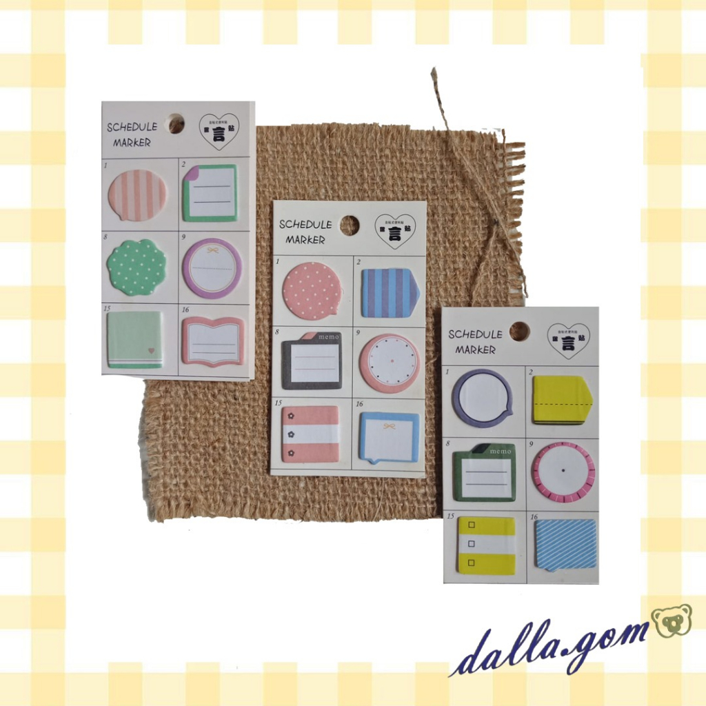 

Schedule Marker / Cute Stick Marker / Pembatas Tempel – dalla.gom