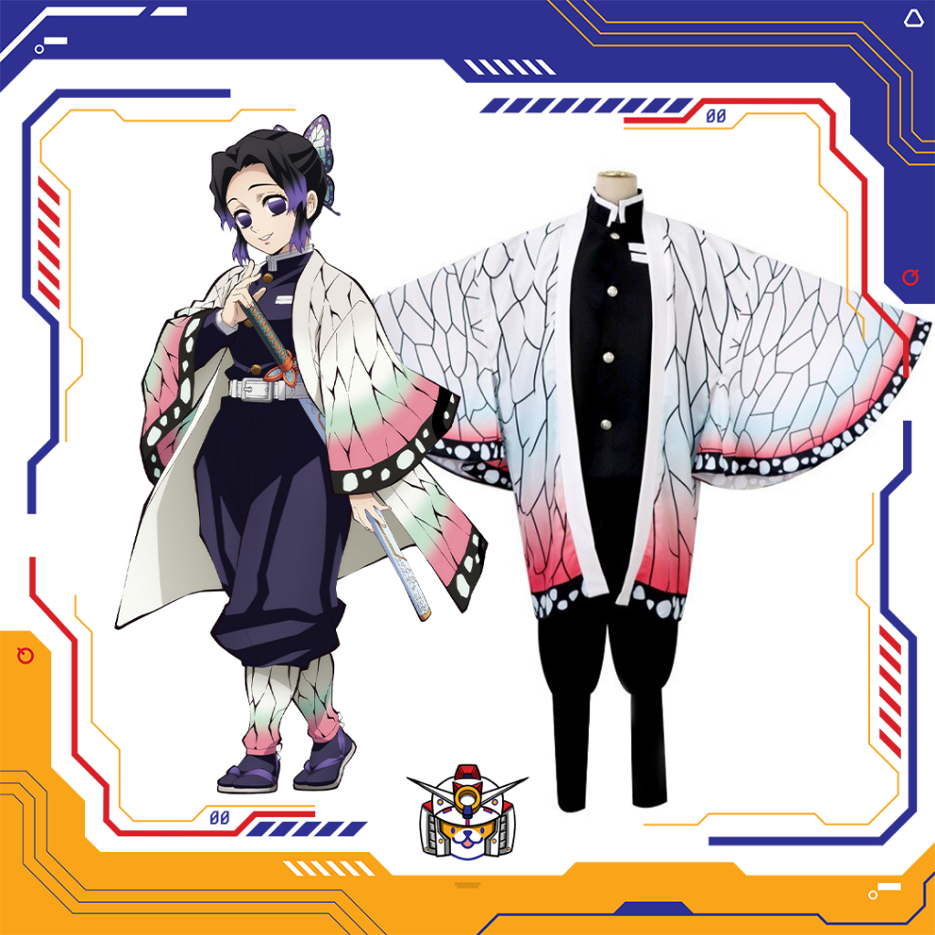 FULLSET SHINOBU KOCHO KIMETSU NO YAIBA COSTUME COSPLAY