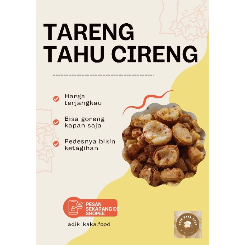 

Tareng Tahu Cireng khas Bandung