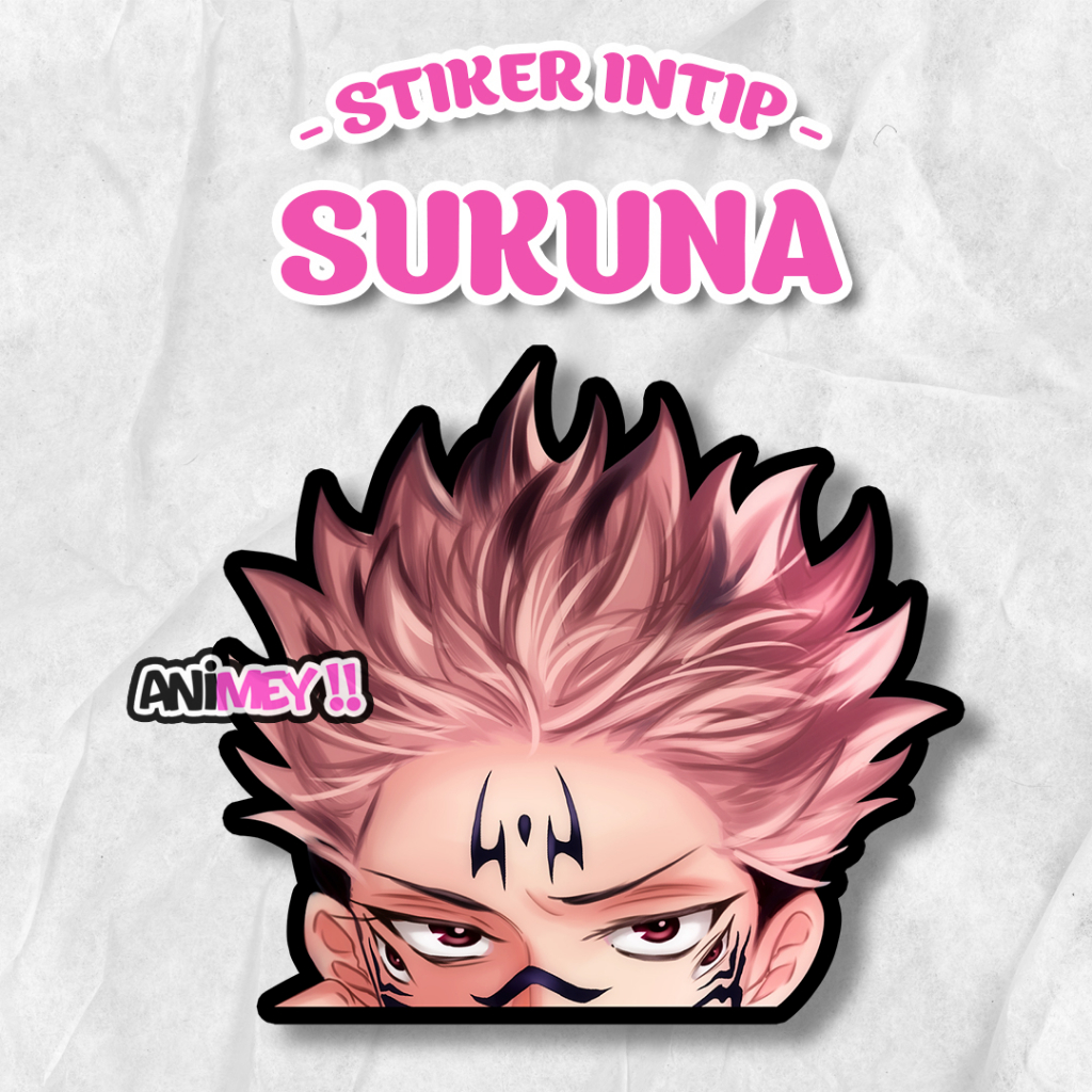 Stiker Intip Sukuna / Sticker Anime Waterproof
