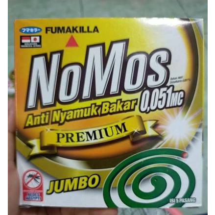 Nomos Anti Nyamuk Bakar Jumbo Premium isi 5 Pasang