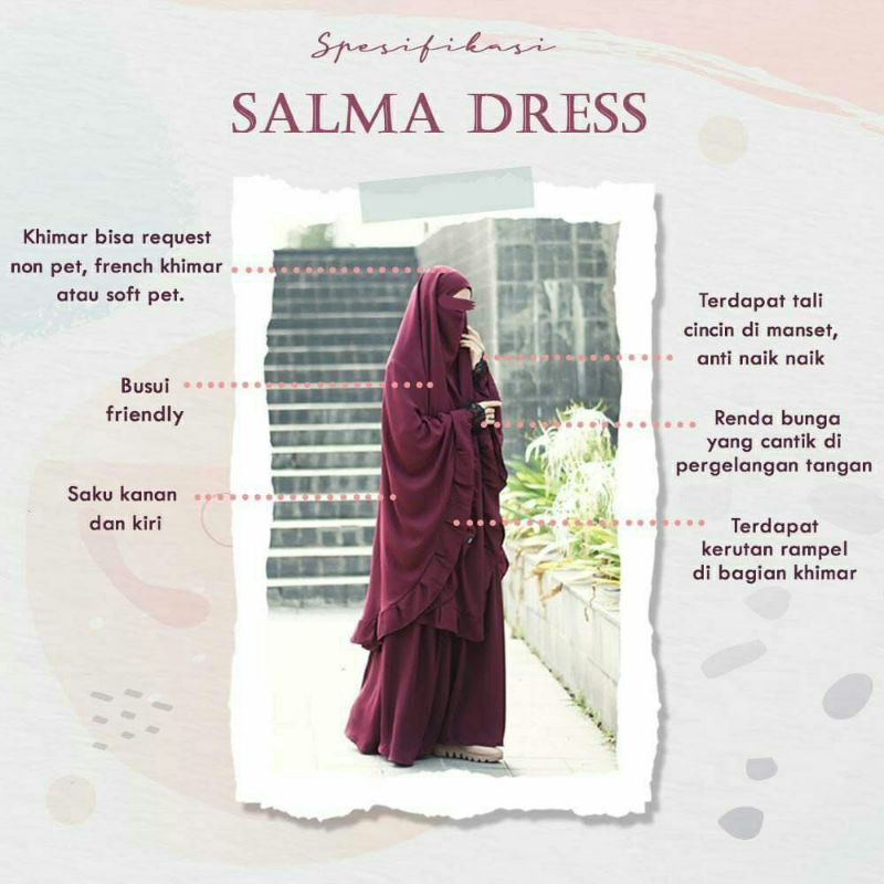 Gamis Salma by Zauhara (Ready Stok)