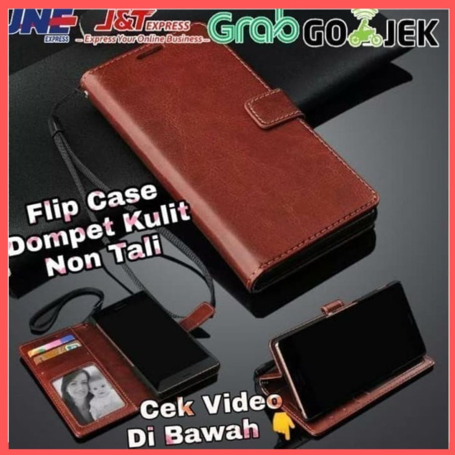 REALME XT / REALME X2 / K5  flip WALLET KULIT premium leather