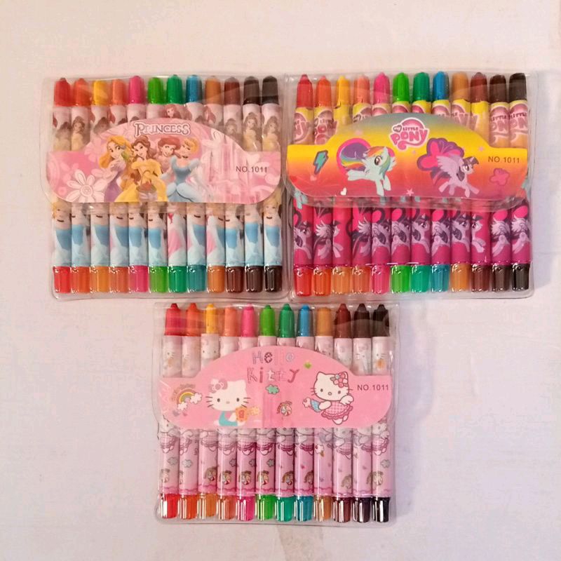 

Crayon / Crayon Putar Pendek Karakter Murah 12 Warna