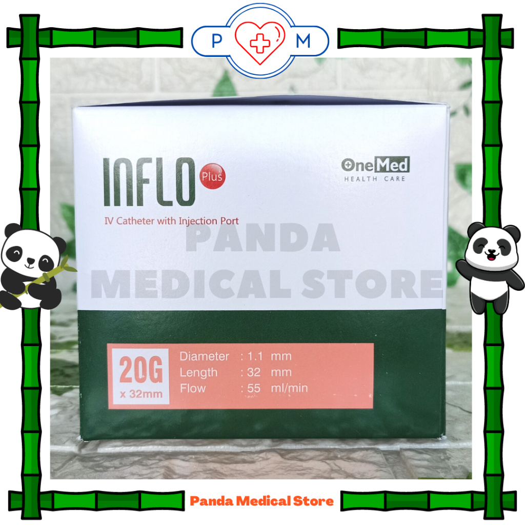 Inflo Plus / IV Catheter / Abbocath 20G isi 50 Pcs Onemed