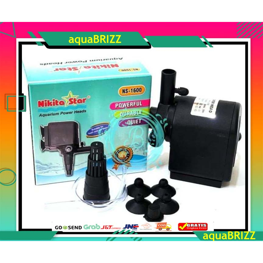 NIKITA STAR NS 1600 NS1600 Power Head Mesin Pompa Aquarium Aquascape