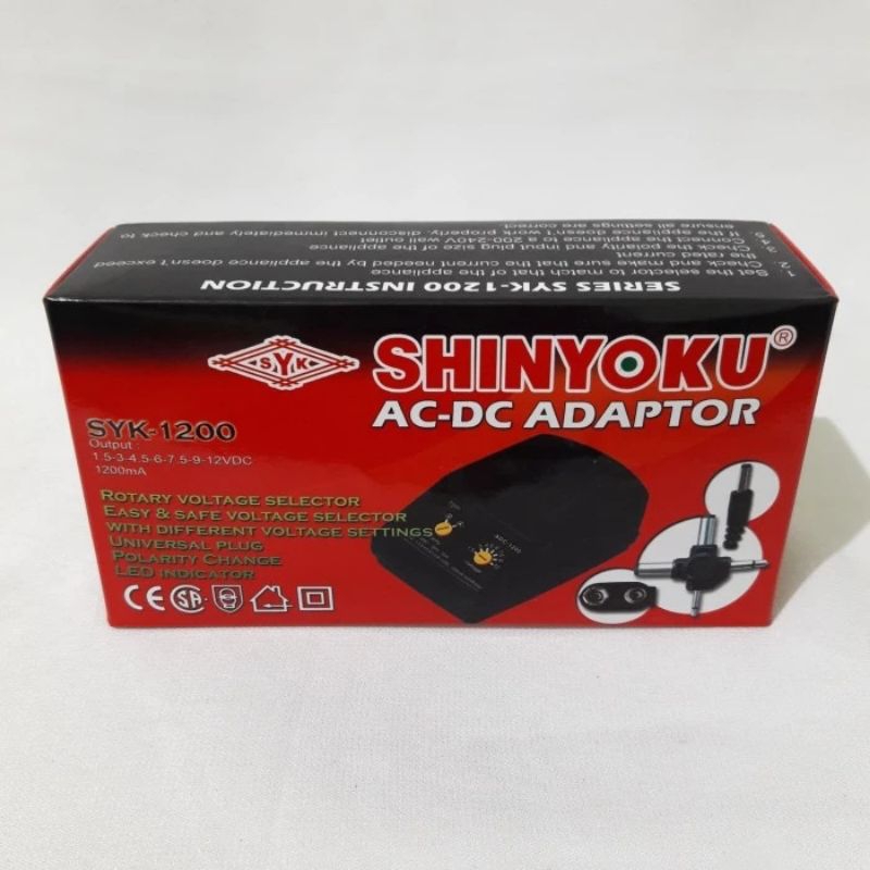 SHINYOKU ADAPTOR SYK 1200 AC - DC 1200MA