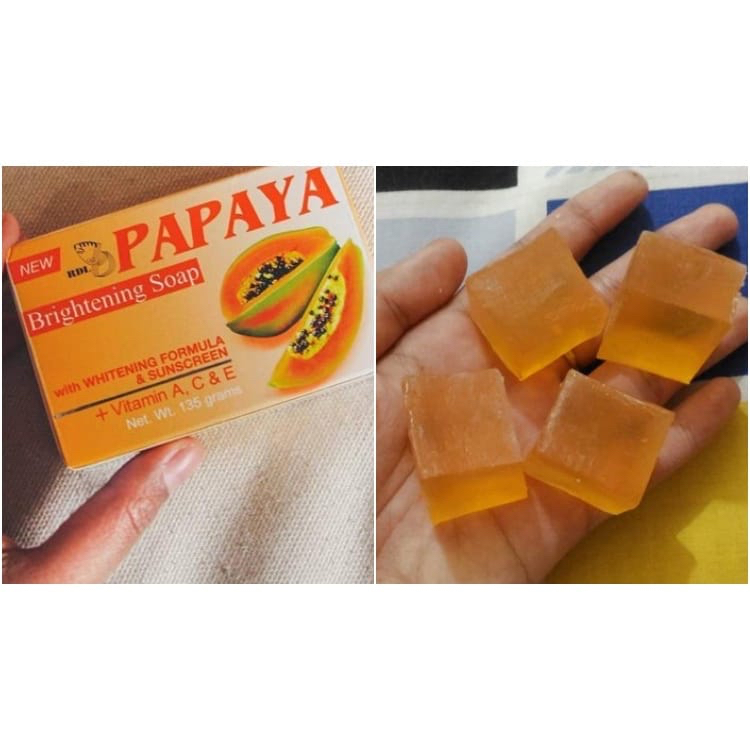 `ღ´ PHINKL `ღ  PAPAYA By MAMAYA sabun  face soap facial foam pemutih batang orange